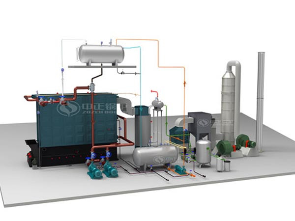 9MW燃煤卧式导热油锅炉