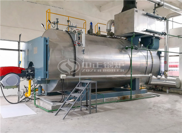 4.2MW燃气卧式导热油锅炉